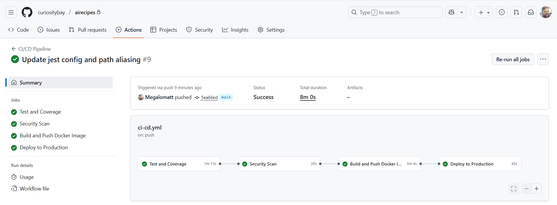 GitHub Actions CI/CD Pipeline